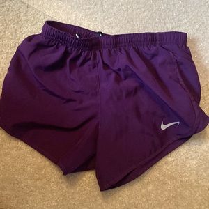 Nike dri-fit running shorts purple